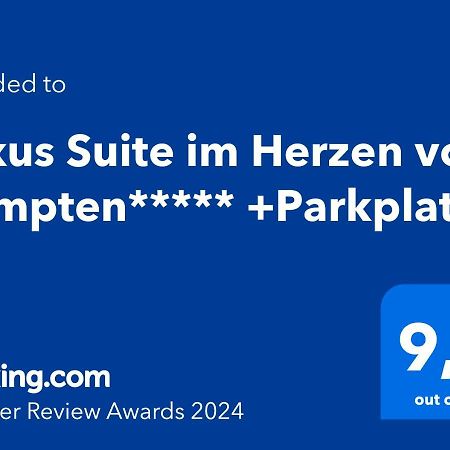 Luxus Suite Im Herzen Von Kempten***** +Parkplatz Exterior foto